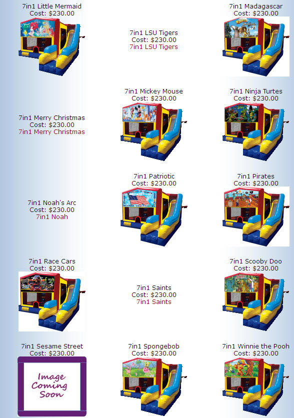 Cartoon Characters, Movie themes, Holidays, etc